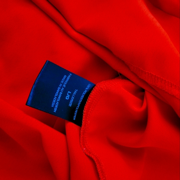 Suzy Shier red blouse size large - Picture 4 of 6